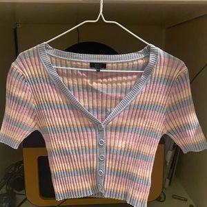 Pastel colored crop top